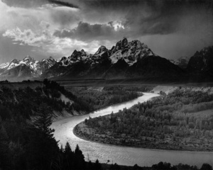 The Tetons and the Snake River by Ansel Adams. Image in the public domain, via Wikimedia Commons.