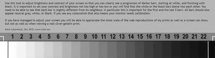 Grayscale Monitor Calibration | Photographs by Rafal Lukawiecki